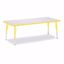 Picture of Berries® Rectangle Activity Table - 30" X 72", T-height - Gray/Yellow/Yellow