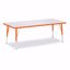 Picture of Berries® Rectangle Activity Table - 30" X 72", T-height - Gray/Orange/Orange