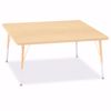 Picture of Berries® Square Activity Table - 48" X 48", A-height - Gray/Blue/Blue