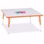 Picture of Berries® Square Activity Table - 48" X 48", A-height - Gray/Orange/Orange