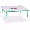 Picture of Berries® Square Activity Table - 48" X 48", A-height - Gray/Green/Green