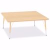 Picture of Berries® Square Activity Table - 48" X 48", E-height - Gray/Yellow/Yellow