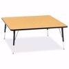 Picture of Berries® Square Activity Table - 48" X 48", E-height - Gray/Red/Red