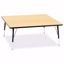 Picture of Berries® Square Activity Table - 48" X 48", E-height - Maple/Black/Black
