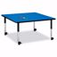 Picture of Berries® Square Activity Table - 48" X 48", Mobile - Blue/Black/Black