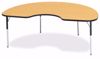 Picture of Berries® Kidney Activity Table - 48" X 72", A-height - Gray/Yellow/Yellow