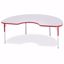 Picture of Berries® Kidney Activity Table - 48" X 72", A-height - Gray/Red/Red
