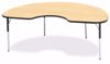 Picture of Berries® Kidney Activity Table - 48" X 72", A-height - Maple/Black/Black