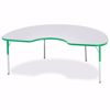 Picture of Berries® Kidney Activity Table - 48" X 72", A-height - Gray/Green/Green