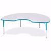 Picture of Berries® Kidney Activity Table - 48" X 72", E-height - Gray/Teal/Teal