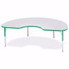 Picture of Berries® Kidney Activity Table - 48" X 72", E-height - Gray/Green/Green