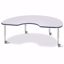 Picture of Berries® Kidney Activity Table - 48" X 72", Mobile - Gray/Navy/Gray