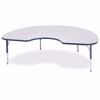 Picture of Berries® Kidney Activity Table - 48" X 72", T-height - Gray/Navy/Navy