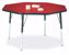 Picture of Berries® Octagon Activity Table - 48" X 48", A-height - Red/Black/Black