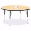 Picture of Berries® Octagon Activity Table - 48" X 48", E-height - Maple/Black/Black