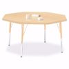 Picture of Berries® Octagon Activity Table - 48" X 48", E-height - Gray/Navy/Navy