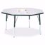 Picture of Berries® Octagon Activity Table - 48" X 48", E-height - Gray/Black/Black