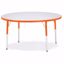 Picture of Berries® Round Activity Table - 48" Diameter, A-height - Gray/Orange/Orange
