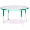 Picture of Berries® Round Activity Table - 48" Diameter, A-height - Gray/Green/Green