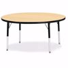 Picture of Berries® Round Activity Table - 48" Diameter, E-height - Maple/Black/Black