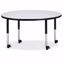Picture of Berries® Round Activity Table - 48" Diameter, Mobile - Gray/Black/Black