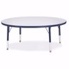 Picture of Berries® Round Activity Table - 48" Diameter, T-height - Gray/Navy/Navy