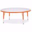 Picture of Berries® Round Activity Table - 48" Diameter, T-height - Gray/Orange/Orange