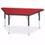 Picture of Berries® Trapezoid Activity Tables - 24" X 48", E-height - Red/Black/Black