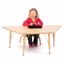 Picture of Berries® Trapezoid Activity Tables - 30" X 60", E-height - Maple/Maple/Camel