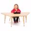 Picture of Berries® Trapezoid Activity Tables - 30" X 60", T-height - Maple/Maple/Camel