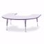 Picture of Berries® Horseshoe Activity Table - 66" X 60", A-height - Gray/Purple/Purple