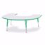 Picture of Berries® Horseshoe Activity Table - 66" X 60", A-height - Gray/Green/Green