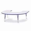 Picture of Berries® Horseshoe Activity Table - 66" X 60", E-height - Gray/Purple/Purple