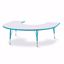 Picture of Berries® Horseshoe Activity Table - 66" X 60", E-height - Gray/Teal/Teal