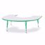 Picture of Berries® Horseshoe Activity Table - 66" X 60", E-height - Gray/Green/Green