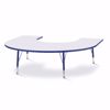 Picture of Berries® Horseshoe Activity Table - 66" X 60", T-height - Gray/Navy/Navy