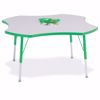 Picture of Berries® Four Leaf Activity Table - 48", A-height - Gray/Blue/Blue
