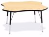 Picture of Berries® Four Leaf Activity Table - 48", A-height - Yellow/Black/Black