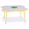 Picture of Berries® Four Leaf Activity Table - 48", E-height - Gray/Yellow/Yellow
