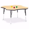 Picture of Berries® Four Leaf Activity Table - 48", E-height - Gray/Orange/Orange