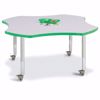 Picture of Berries® Four Leaf Activity Table - 48", Mobile - Gray/Blue/Gray