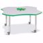 Picture of Berries® Four Leaf Activity Table - 48", Mobile - Gray/Green/Gray