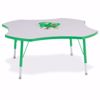 Picture of Berries® Four Leaf Activity Table - 48", T-height - Gray/Navy/Navy