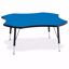 Picture of Berries® Four Leaf Activity Table - 48", T-height - Blue/Black/Black