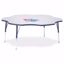 Picture of Berries® Six Leaf Activity Table - 60", A-height - Gray/Navy/Navy