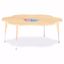 Picture of Berries® Six Leaf Activity Table - 60", A-height - Maple/Maple/Camel