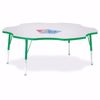 Picture of Berries® Six Leaf Activity Table - 60", E-height - Gray/Blue/Blue