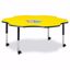 Picture of Berries® Six Leaf Activity Table - 60", Mobile - Yellow/Black/Black