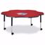 Picture of Berries® Six Leaf Activity Table - 60", Mobile - Red/Black/Black