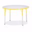 Picture of Berries® Round Activity Table - 42" Diameter, A-height - Gray/Yellow/Yellow